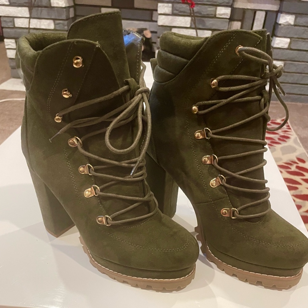 Chunky Heel Booties